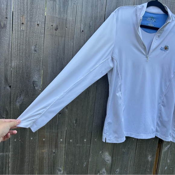 Peter millar pine needles Quarter-Zip golf jacket size XL in woman’s fall cozy - Picture 8 of 15